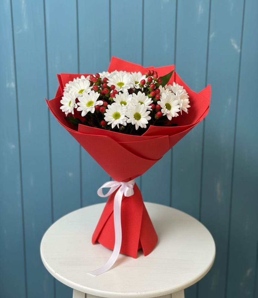 Букет цветов из: Хризантемы в Шумский