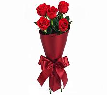 Букет 5 Красных роз Эдлесс Лав в Шумский