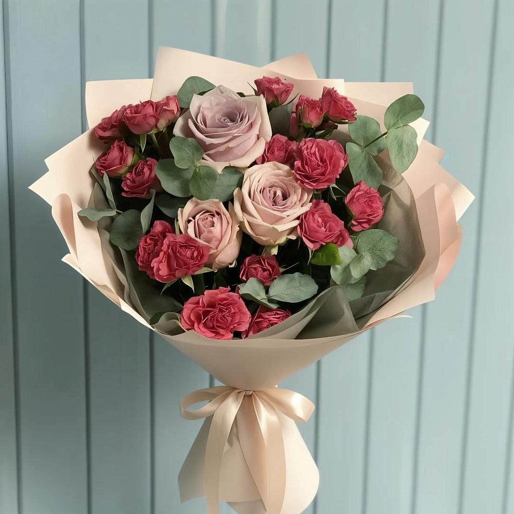 Букет цветов из: Гвоздики и Розы в Шумский