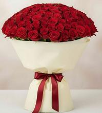 Букет 101 Красная роза Милано в Шумский