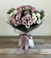 Букет цветов из:  Хризантемы и Розы в Шумский