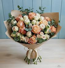 Букет цветов из:  Альстромерии и Розы в Шумский