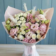 Букет цветов из:  Альстромерии и Розы в Шумский